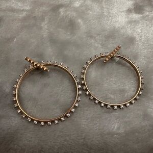 Kendra Scott Rose Gold  Beaded Hoop Earrings